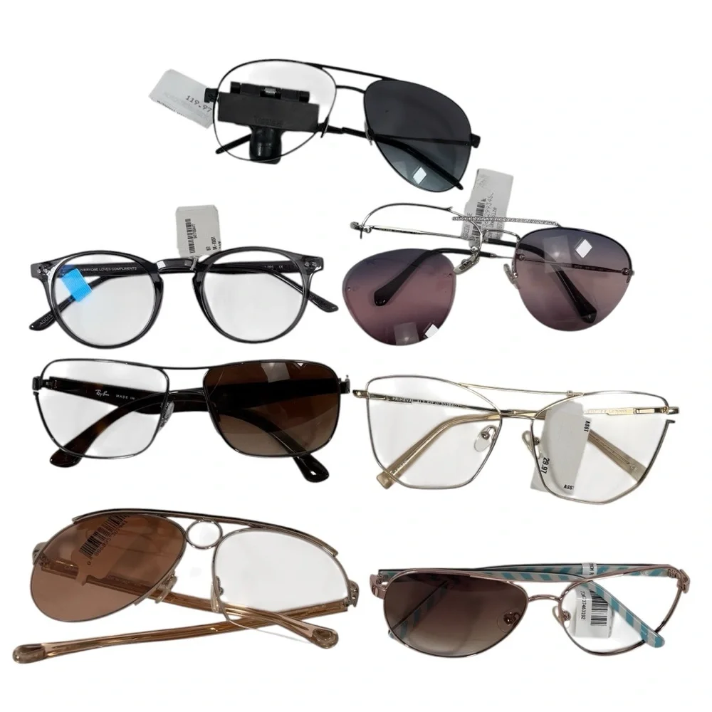 DAMAGED Designer Sunglasses Collection Lot Bundle Assorted Glasses Aviators New